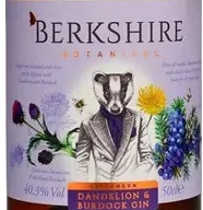 Этикетка Джин Беркшир Одуванчик-Лопух / Berkshire Dandelion&Burdock Gin  креп 40,3%, емк 0,5л
