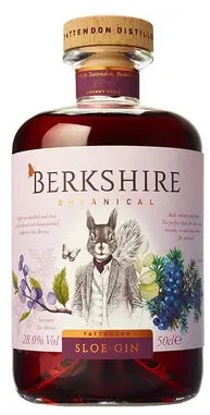 Спиртной напиток на основе джина Беркшир Терн / Berkshire Sloe Gin креп 28%, емк 0,5л