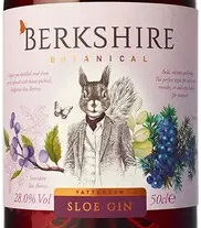 Этикетка Спиртной напиток на основе джина Беркшир Терн / Berkshire Sloe Gin креп 28%, емк 0,5л