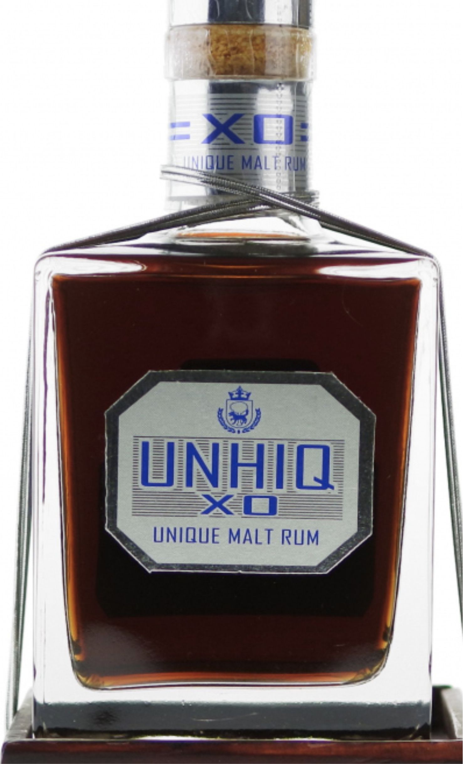 Этикетка Крепкий спиртной напиток Ром Уник ХО/RUM Unhiq XO в п/у креп 42,0%, емк 0,5л