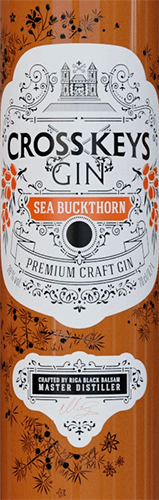 Этикетка Джин Кросс Кис - Облепиха (Cross Keys Gin Sea Buckthorn) креп 38%, емк 0,7л