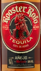 Этикетка Спиртной напиток (текила) Рустер Рохо Аньехо/TEQUILA Rooster Rojo Anejo креп 38%, емк 0,7л