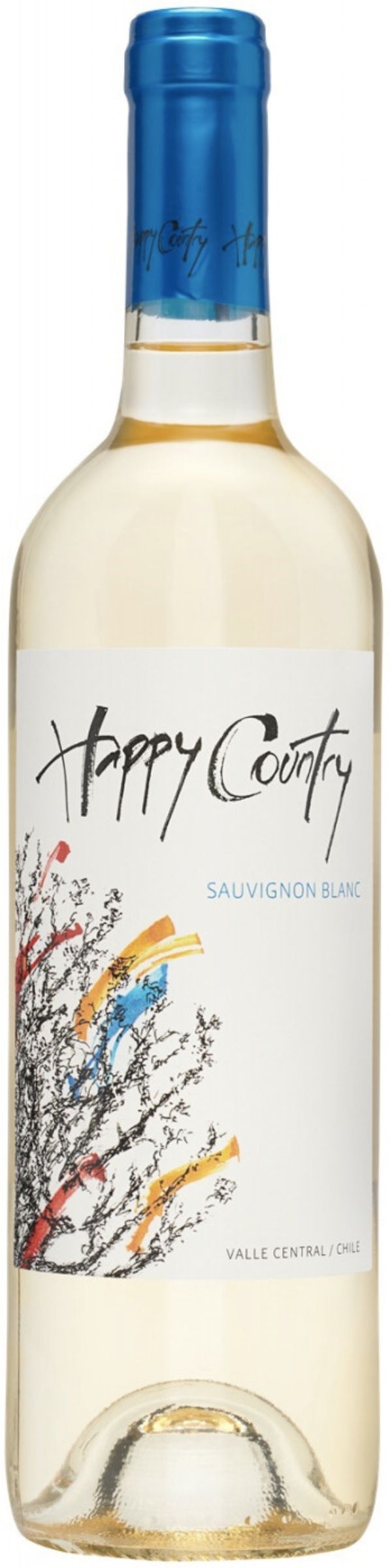 Вино с защищенным географическим указанием белое сухое Happy Country Sauvignon Blanc Central Valle,D.O./Хеппи Кантри Сов