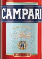 Этикетка Ликер десертный Кампари (аперитив) т.м.Campari креп 25%, емк 0,5л