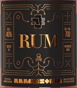 Этикетка Ром Рамштайн (Rammstein Rum) креп 40%, емк 0,7л