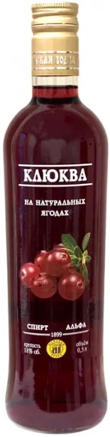 Настойка сладкая "Шуйская Клюквенная"  креп 18%, емк 0,5л