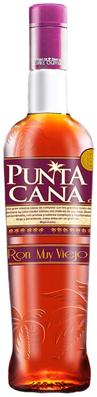 Спиртной напиток на основе рома Пунтакана Клаб Муи Вьехо креп  37,5% емк   0,7л