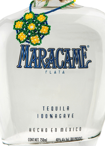 Этикетка Текила "Маракаме Плата (Бланко)" креп 40%, емк 0.75л.