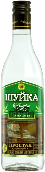 Водка "Шуйка простая рецептура" креп 40%, емк 0,5л