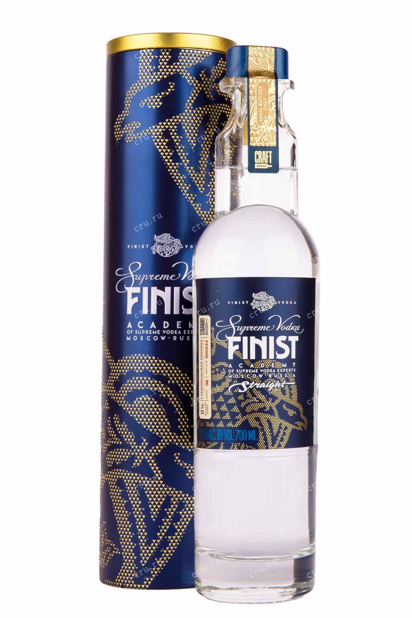 ВОДКА "FINIST" (ФИНИСТ) креп 40%, емк 0.7л. в жестяной тубе