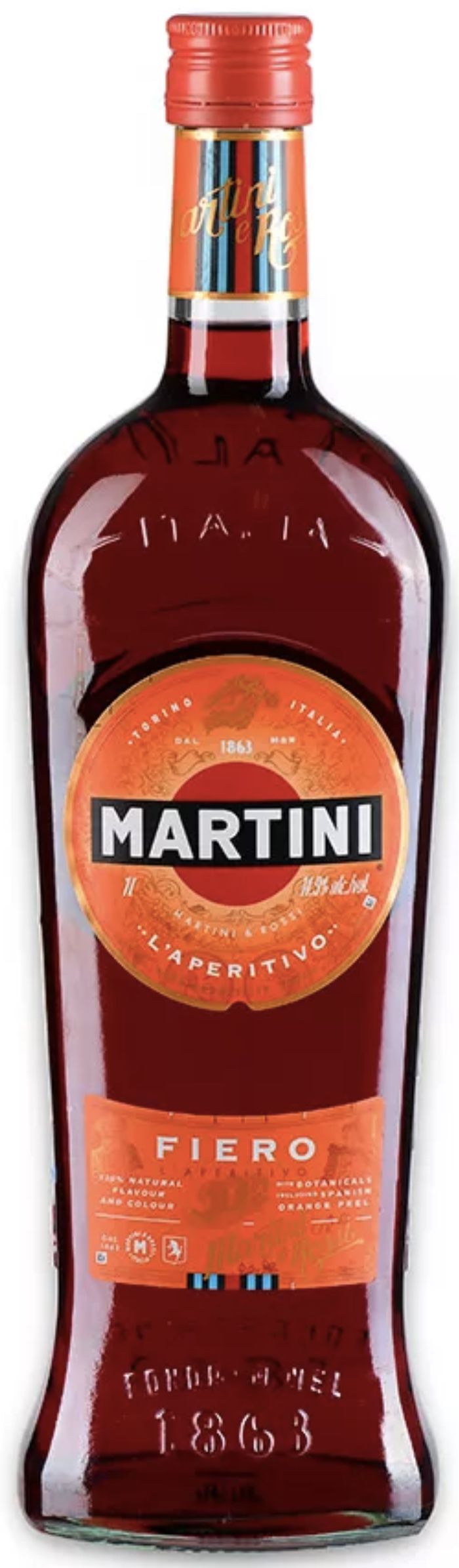 Ароматизированный виноградный напиток сладкий  Мартини Фиеро креп 14.9%, емк 1.0л.