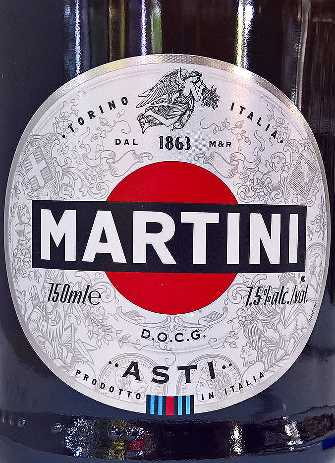 Этикетка Игристое Асти Мартини 0.75л. п/у
