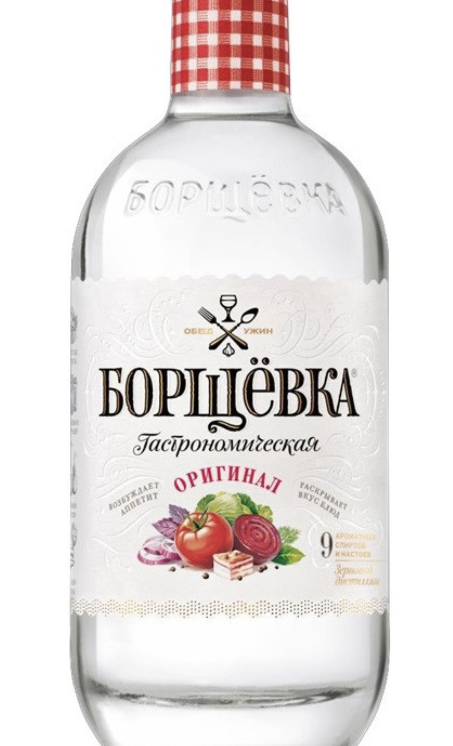 Этикетка Водка Борщевка Оригинал, 0.5 л