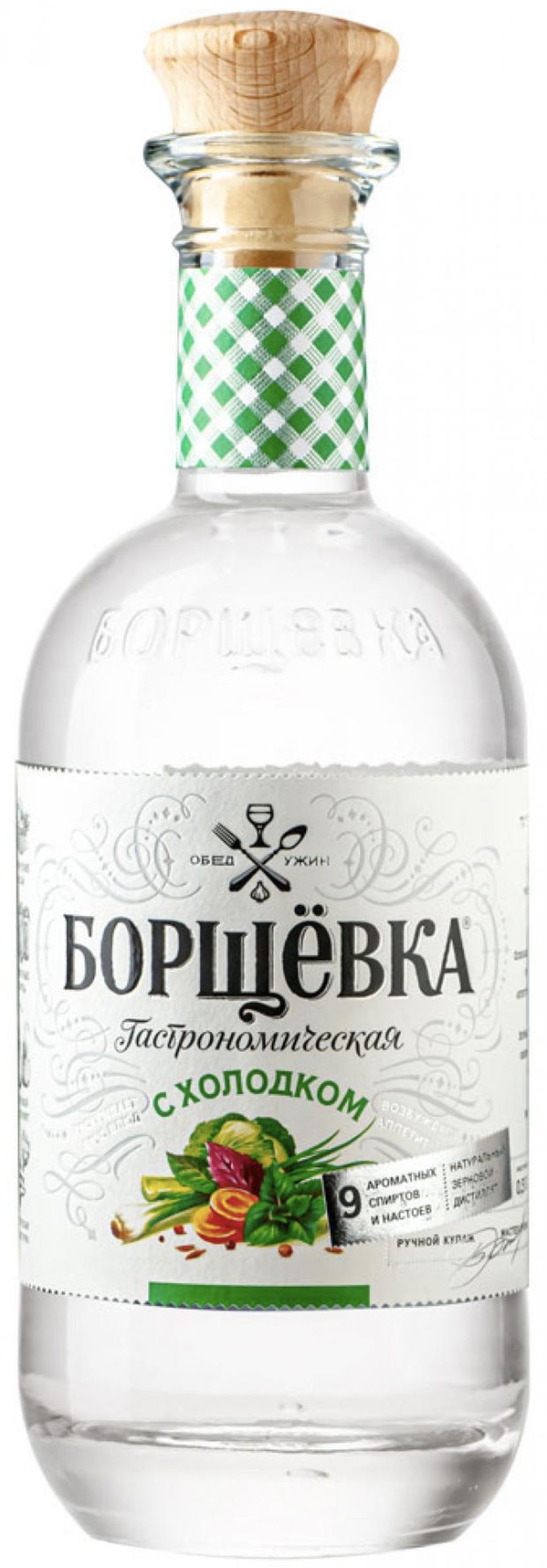 Настойка горькая "Борщевка с холодком"  креп 38,5%, емк 0,5л