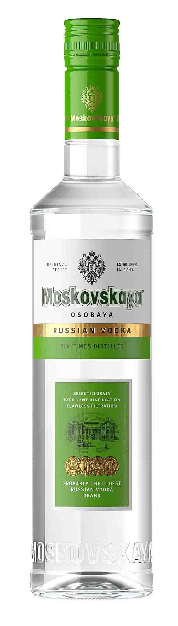 Водка "МОСКОВСКАЯ ОСОБАЯ" креп 40%, емк 1л