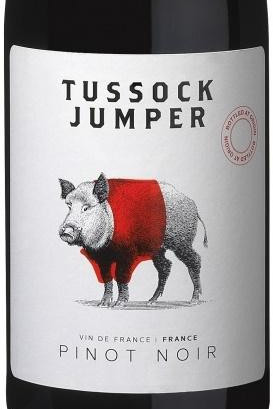 Этикетка Тассок Джампер Пино Нуар "Tussock Jumper Pinot Noir" красное сухое 0.75л (КАБАН)