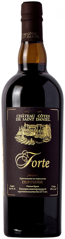 Напиток винный сладкий "Forte" ("Могучее") CHATEAU COTES DE SAINT DANIEL 2016г креп 18,5%, емк  0,75л