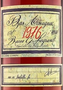 Этикетка Бренди (Арманьяк) Барон Г. Легран Ба Арманьяк 1976 креп 40%, емк 0,7л п/уп (дерево)