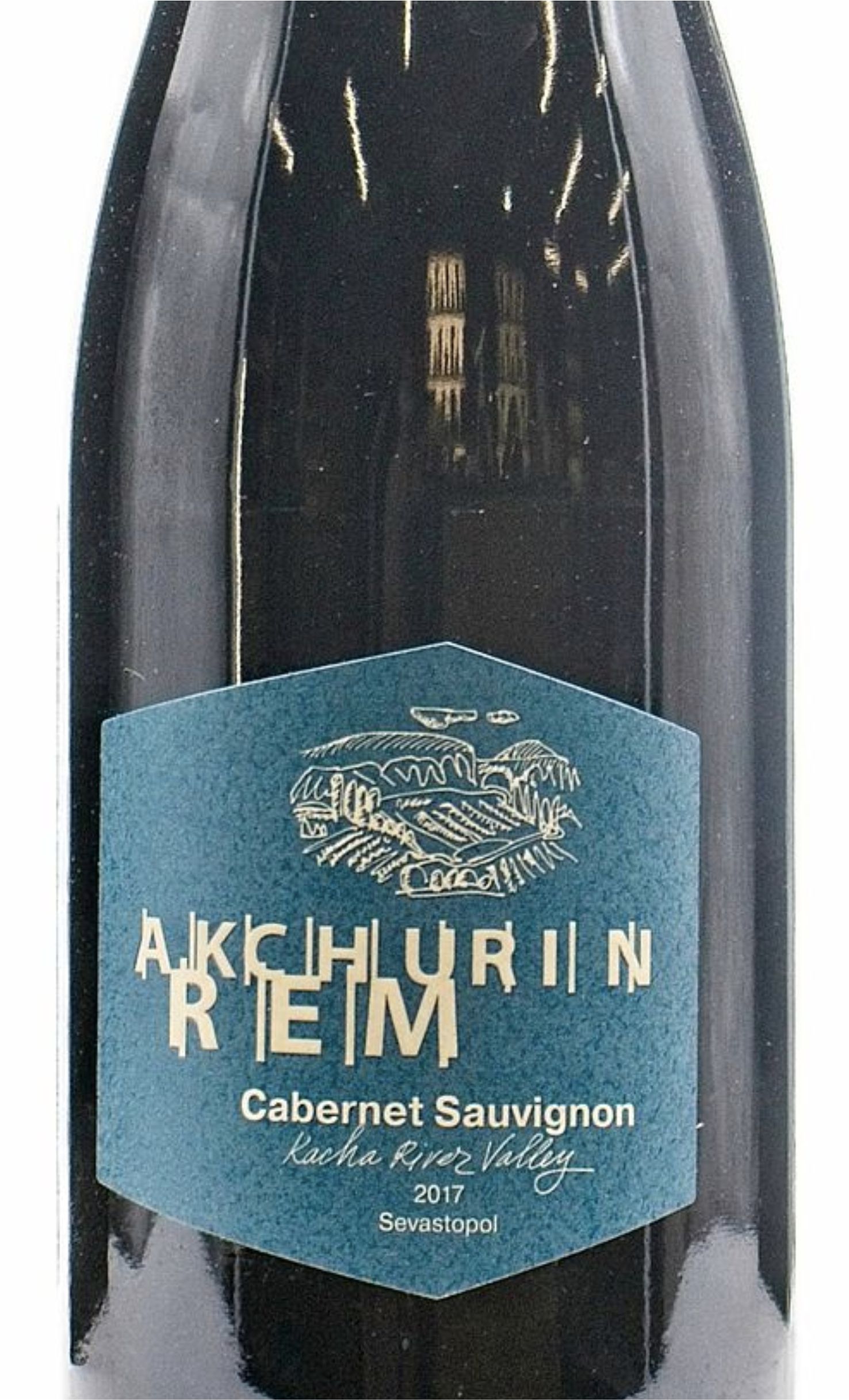 Этикетка Вино столовое сухое красное Каберне  REM AKCHURIN 0,75л 14%