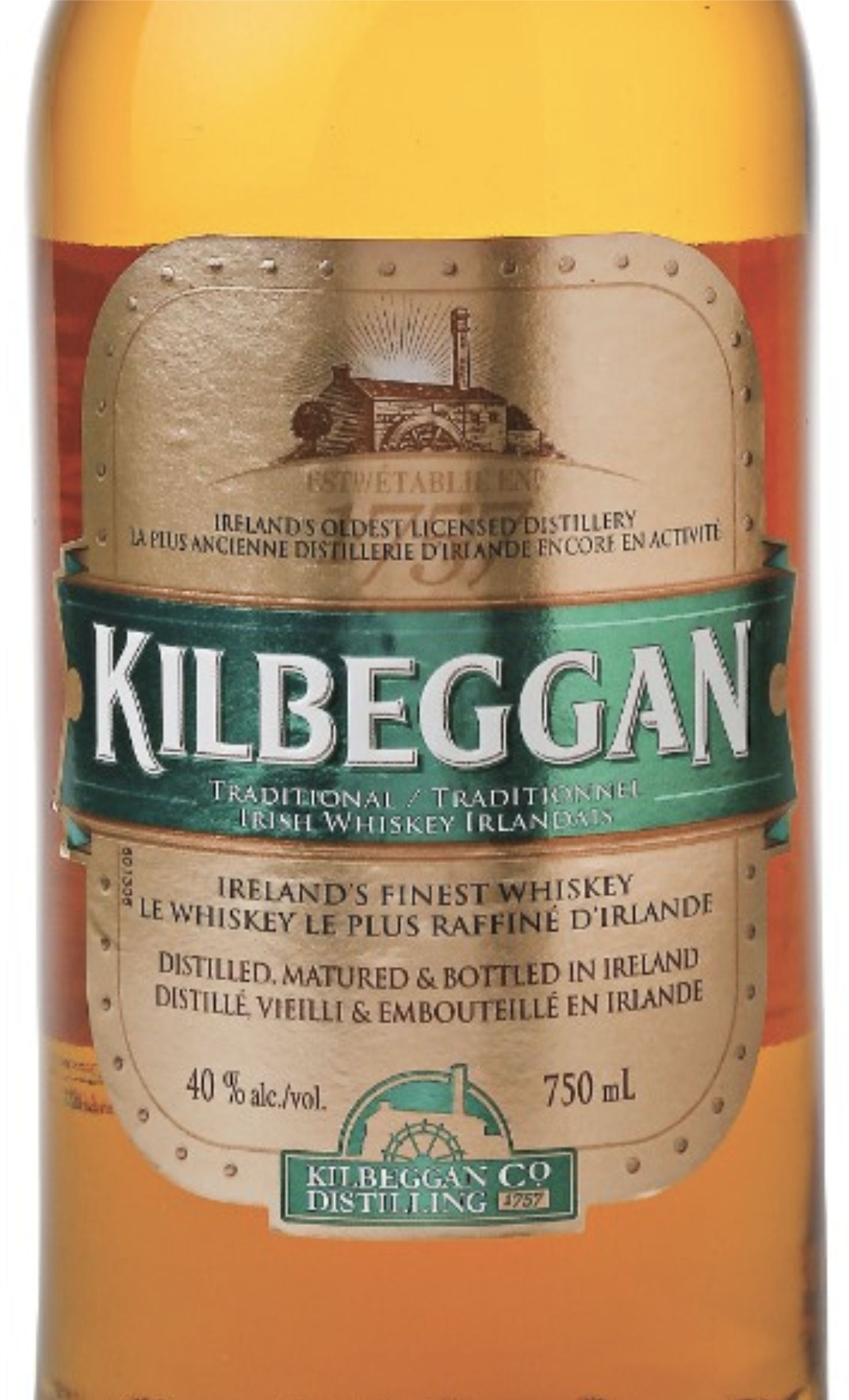 Этикетка Виски Килбегган, 0.7 л