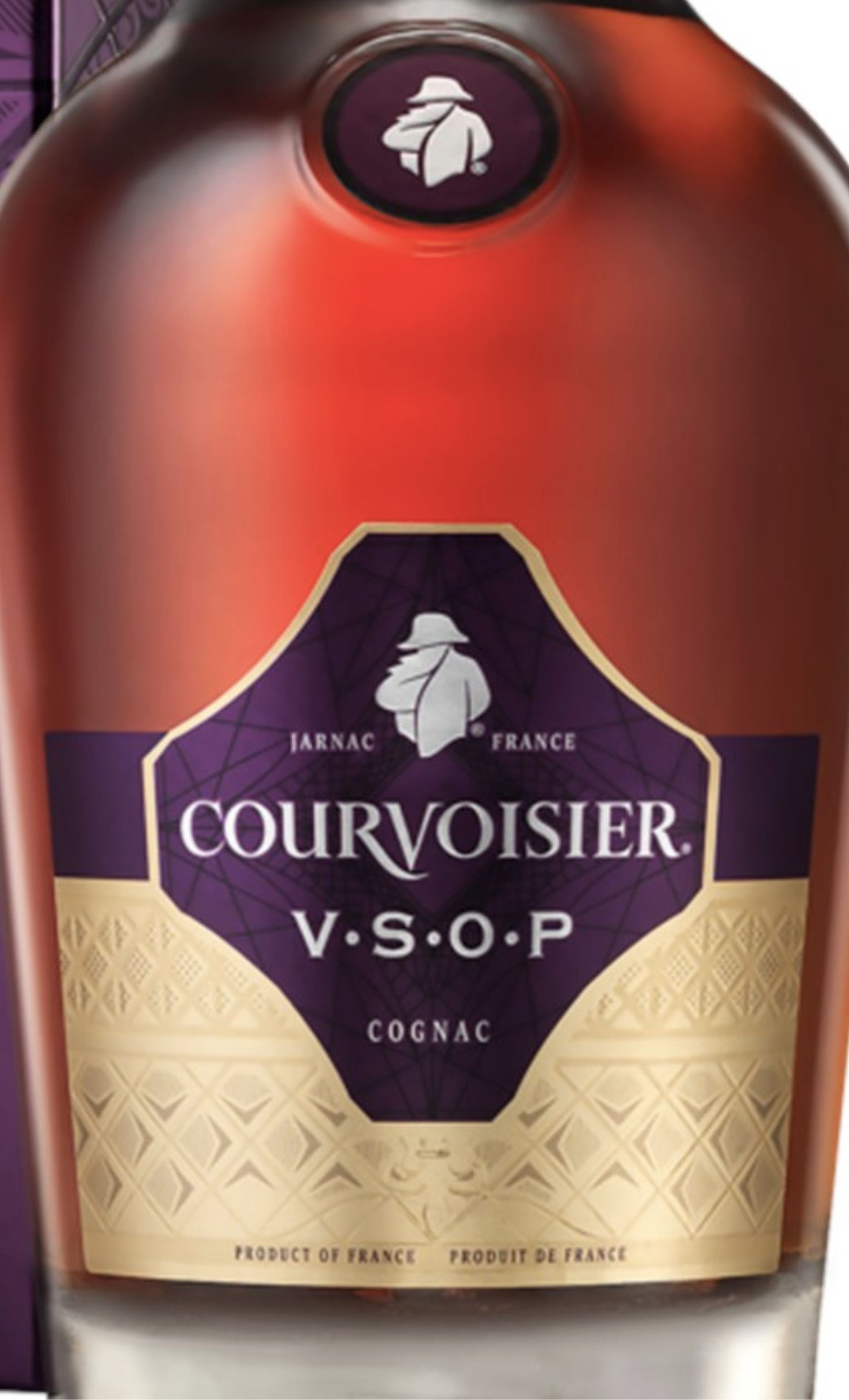 Этикетка Коньяк Курвуазье VSOP, 0.7 л