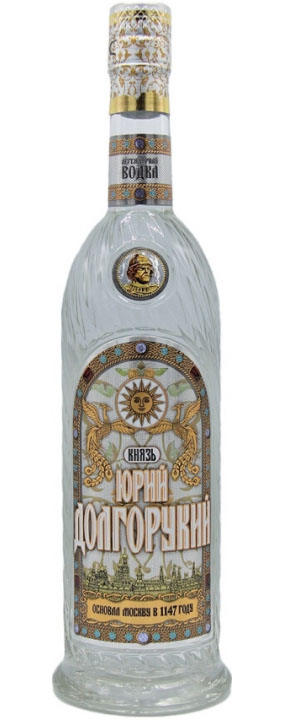 Водка "ЮРИЙ ДОЛГОРУКИЙ" креп 40%, емк 0,5л