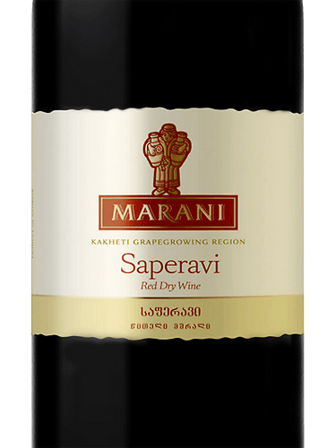 Этикетка Вино сортовое ординарное сухое красное Саперави 2019г  торговой марки Марани креп 13,5%, емк  0,75 л