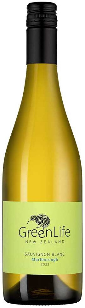 Вино сортовое сухое белое ГринЛайф Совиньон Блан Мальборо  2022г креп 12,5%,емк 0,75л