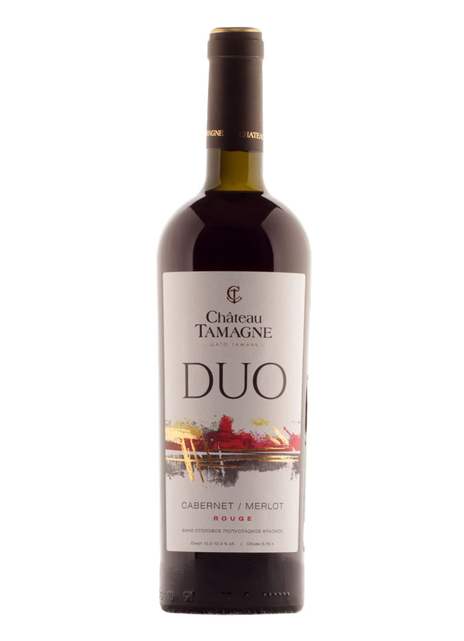 Вино "Chateau Tamagne Duo" красное полусладкое 0,75л