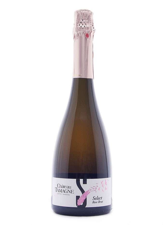 Игристое Вино игристое брют розовое "Шато Тамань Селект Розе" 0,75 л