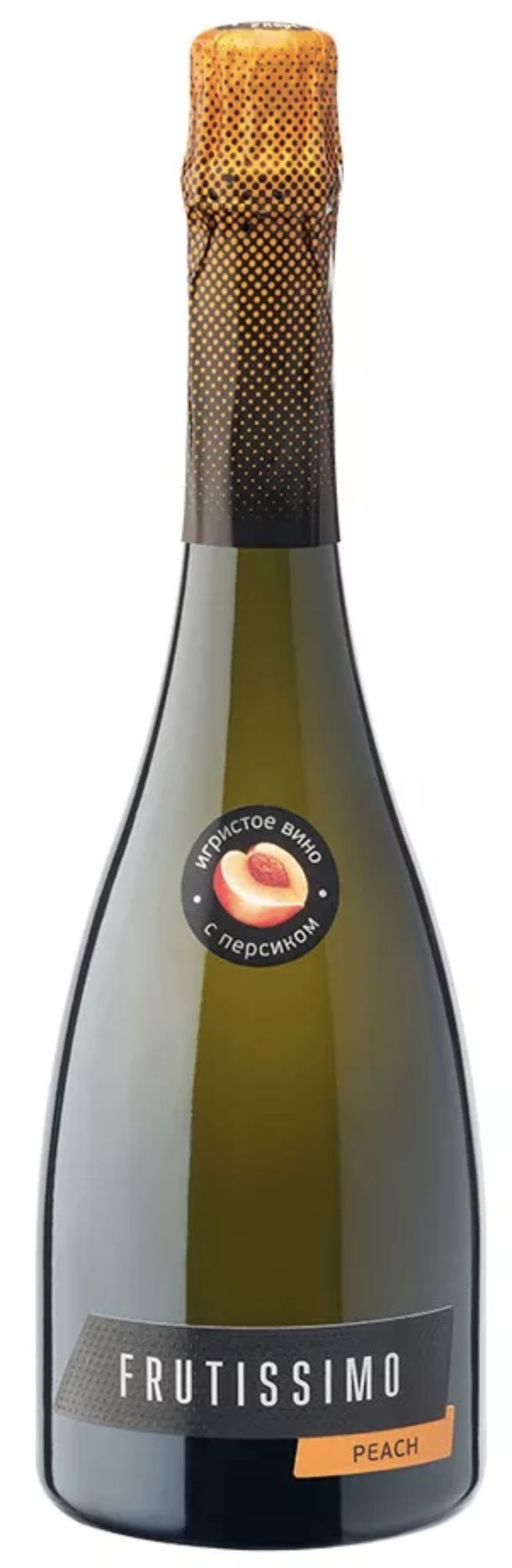 Игристое вино "Фрутиссимо" с персиком, белое полусухое, 0.75 л
