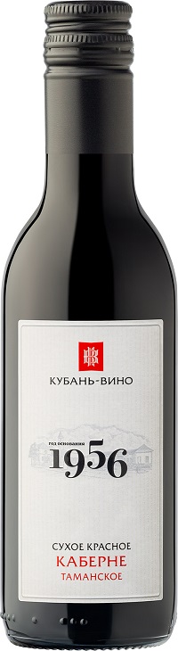 Российское вино с защищенным географическим указанием "Кубань.Таманский полуостров" сухое красное "Каберне Таманское 195