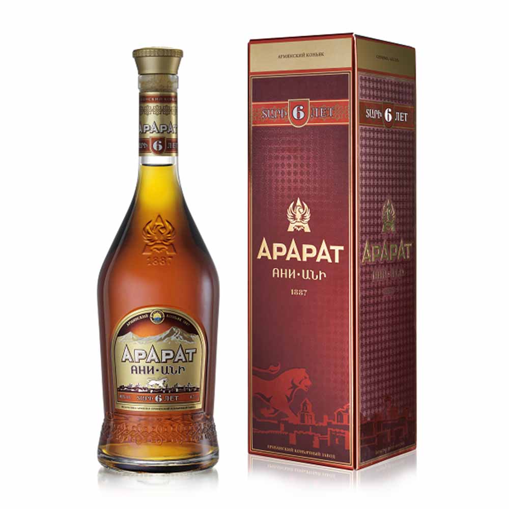 Армянский коньяк "АНИ" креп 40%, емк 0,7 в п/у