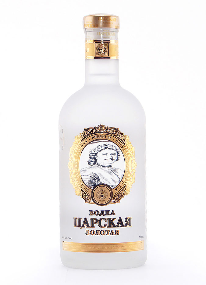 ВОДКА Царская Золотая  креп 40%, емк 0.7л.