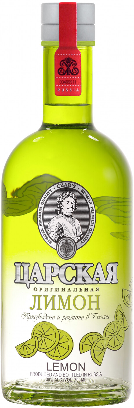 Настойка горькая "ЦАРСКАЯ ОРИГИНАЛЬНАЯ ЛИМОН" креп 38%, емк 0,7л
