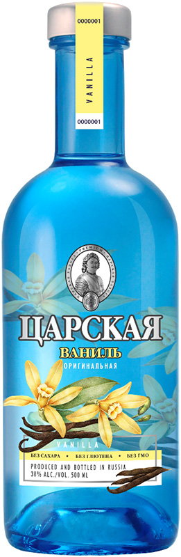 Настойка горькая ЦАРСКАЯ ОРИГИНАЛЬНАЯ ВАНИЛЬ  креп 38%, емк  0,5л