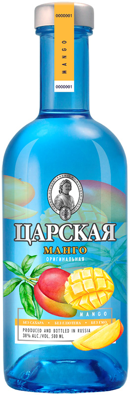 Настойка горькая ЦАРСКАЯ ОРИГИНАЛЬНАЯ МАНГО  креп 38%, емк 0.5л.