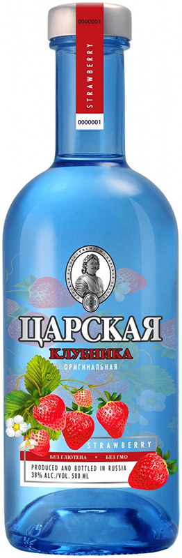 Настойка горькая "ЦАРСКАЯ ОРИГИНАЛЬНАЯ КЛУБНИКА (CZAR'S ORIGINAL STRAWBERRY)" креп 38%, емк 0,5л