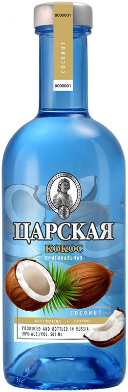 Настойка горькая "ЦАРСКАЯ ОРИГИНАЛЬНАЯ КОКОС (CZAR'S ORIGINAL COCONUT)"  креп 38%, емк 0,5л
