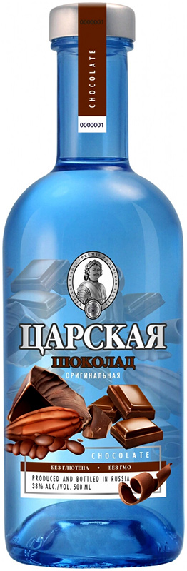 Настойка горькая "ЦАРСКАЯ ОРИГИНАЛЬНАЯ ШОКОЛАД (CZAR'S ORIGINAL CHOCOLATE)" креп 38%, емк 0,5л