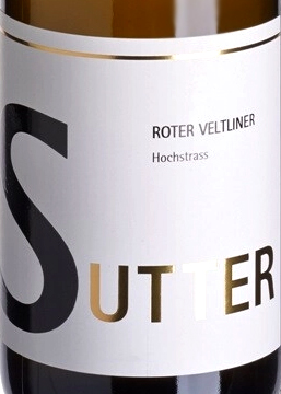 Этикетка Вино сортовое ординарное "Суттер Ротер Вельтлинер Рид Хохштрасс Нижняя Австрия"  2020г сухое белое, креп. 12,5%, емк  0