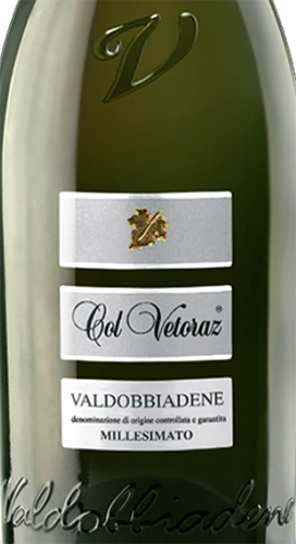 Этикетка Игристое вино "Миллезимато Кол Ветораз" 2021г сухое белое, креп.11,5%, емк  0,75л