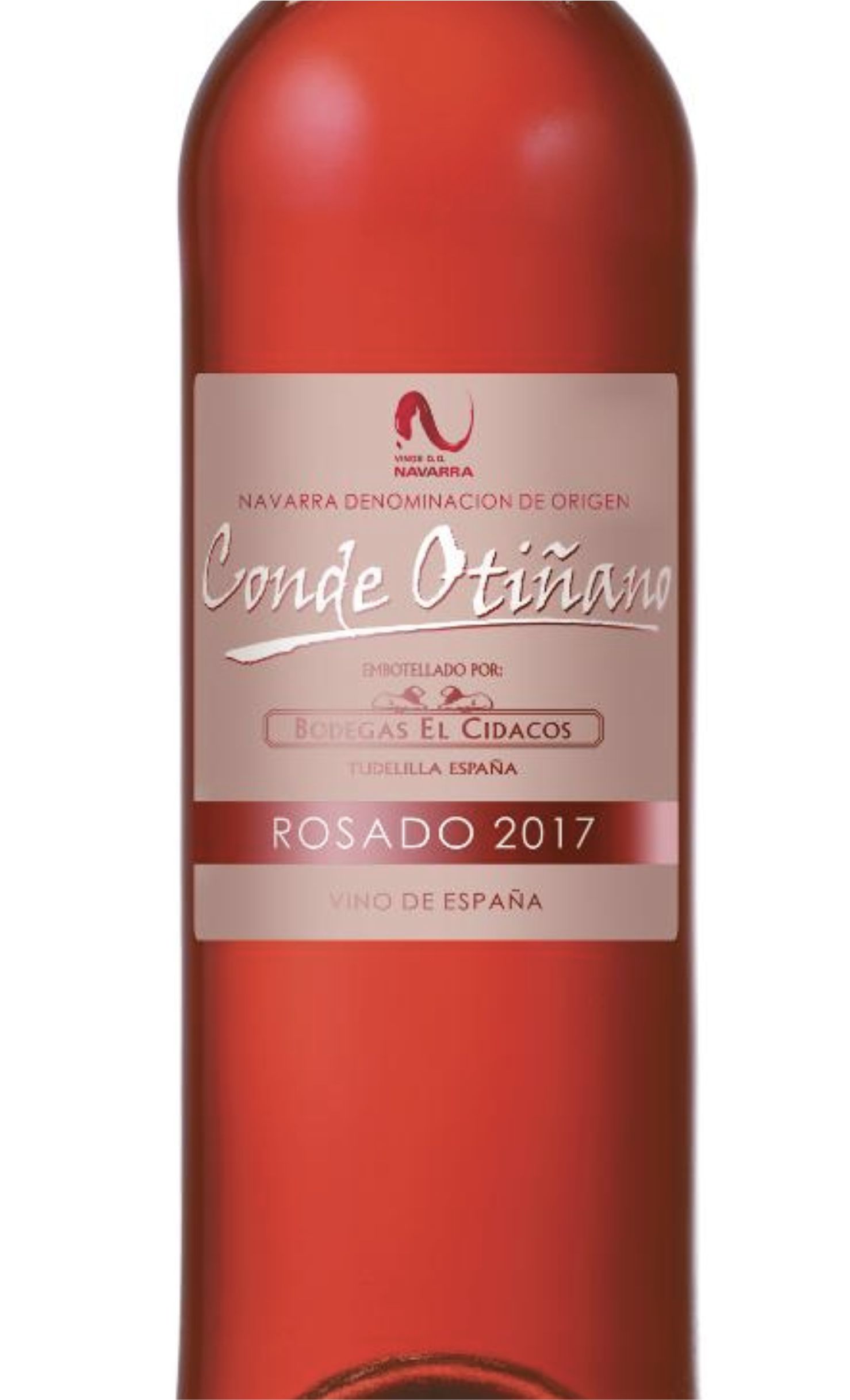 Этикетка Конде Отинано Росадо Наварра  DO сухое розовое, креп. 13.5% 0.75л.