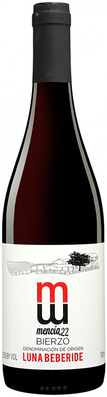 Вино сортовое ординарное "Бьерсо Луна Бебериде Менсия" 2022г сухое красное, креп. 13%, емк 0,75л