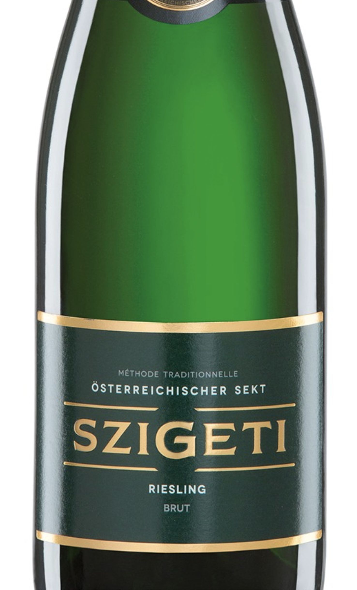 Этикетка Игристое вино "Сигети" Рислинг Зект, белое брют, 0.75 л