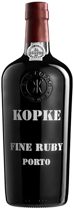 Крепленое вино крепкое (портвейн) марочное "Копке Файн Руби Порто" 2019г креп 19,5%, емк  0.75л.