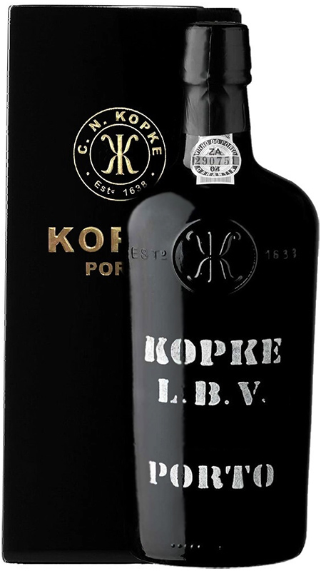 Крепленое вино крепкое (портвейн) марочное "Копке Лейт Боттлед Винтедж Порто" креп. 20%, емк  0.75л. в картонной п/у