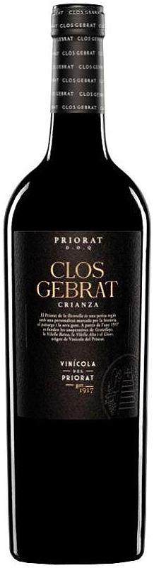 ВИНО выдержанное "Приорат.Кло Жебрат Крианса"  2018г сухое красное  креп 15,5%, емк 0,75л