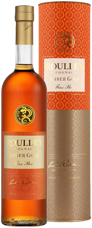 Коньяк марочный выдержанный "Рулле Амбер Голд Фэн Буа" в тубе  креп 40%, емк 0,7л