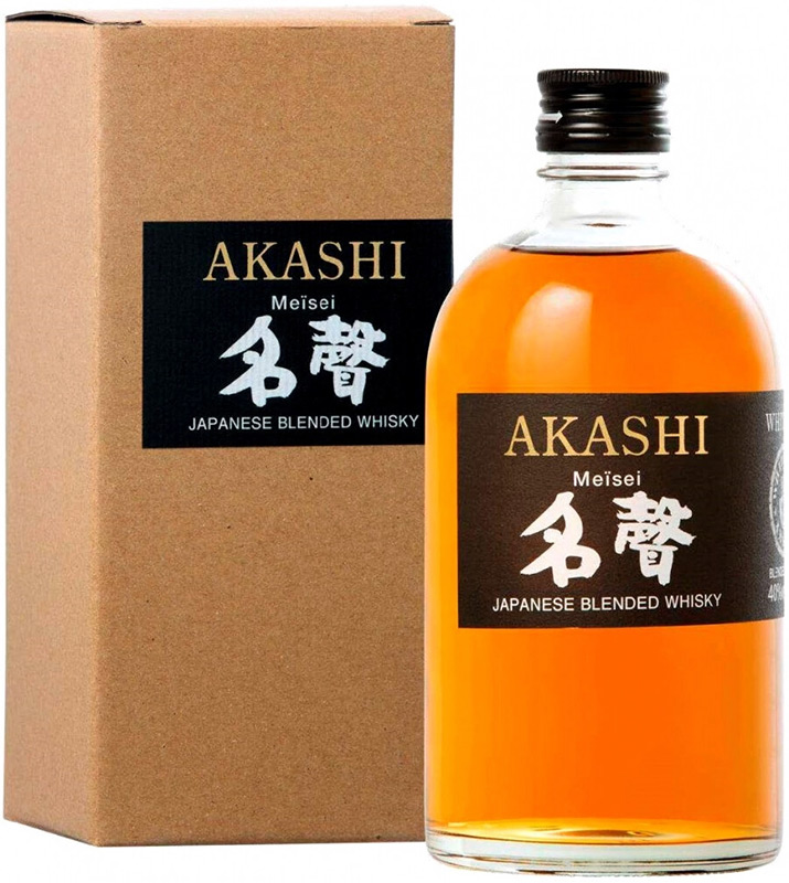 ВИСКИ купажированный "Акаши Блендед Мейсей" в П/У креп. 40%, емк  0.5л..